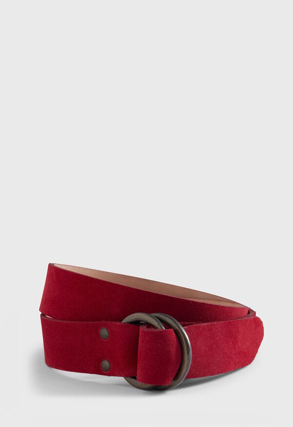 Paul Stuart Leather D-Ring Belt, image 1