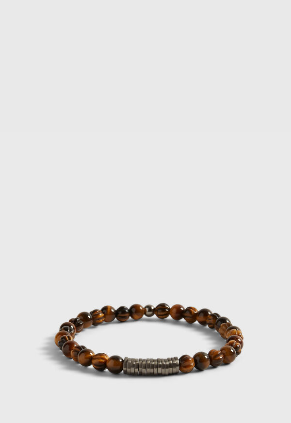 Paul Stuart Tiger Eye Beaded Bracelet, image 1