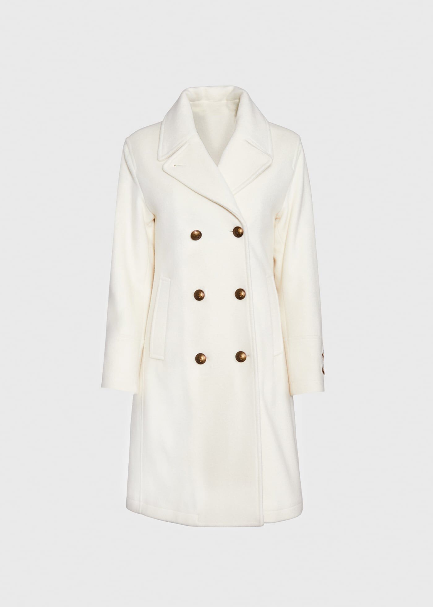 White wool peacoat 2025