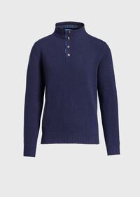 Paul Stuart Button Mock Neck Sweater, thumbnail 2