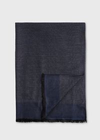 Paul Stuart Two Tone Houndstooth Scarf, thumbnail 2