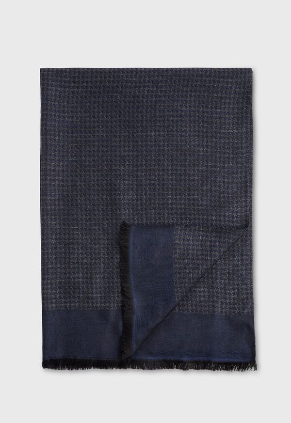 Paul Stuart Two Tone Houndstooth Scarf, image 2