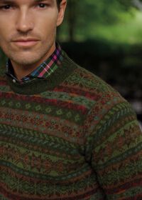 Paul Stuart Printed Plaid Brushed Cotton Shirt, thumbnail 2