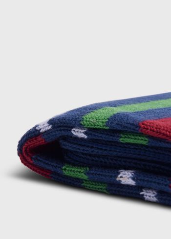 Paul Stuart Cotton Variegated Multicolor Stripe Sock