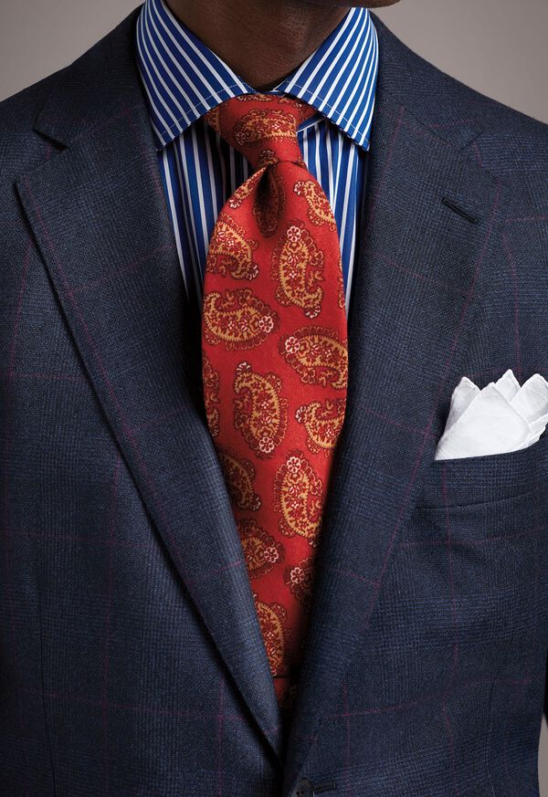 Paul Stuart Coral Paisley Tie, image 2