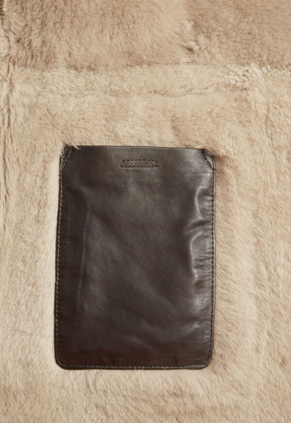 Paul Stuart Brown Shearling Jacket, image 3