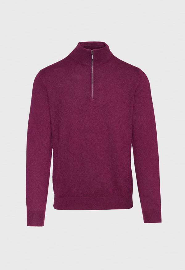 Download Cashmere Quarter Zip Mock Sweater