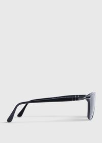 Paul Stuart Persol® Black Sunglasses with Green Lens, thumbnail 3