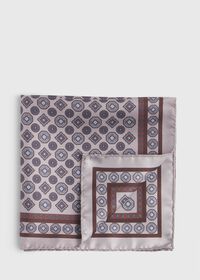 Paul Stuart Silk Center Medallion Pocket Square, thumbnail 1
