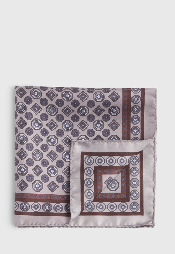 Paul Stuart Silk Center Medallion Pocket Square, image 1