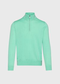 Paul Stuart Cashmere 1/4 Zip Mock Neck Sweater, thumbnail 1