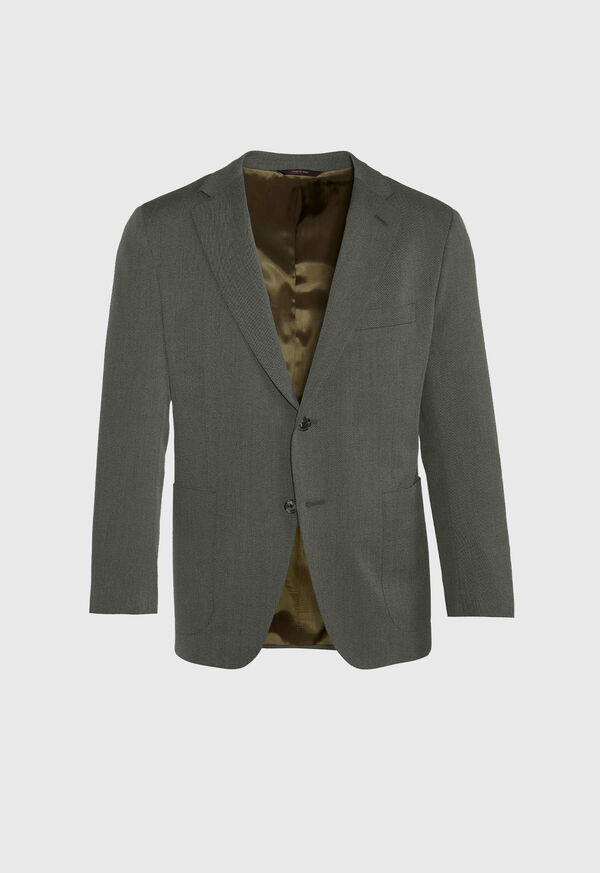 Paul Stuart Green Twill Suit, image 3