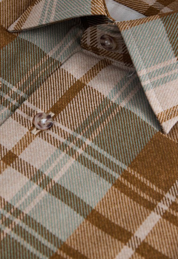 Paul Stuart Printed Plaid Sport Shirt, image 2