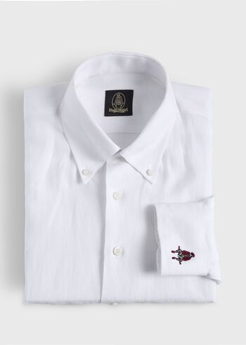 Paul Stuart Linen Logo Sport Shirt