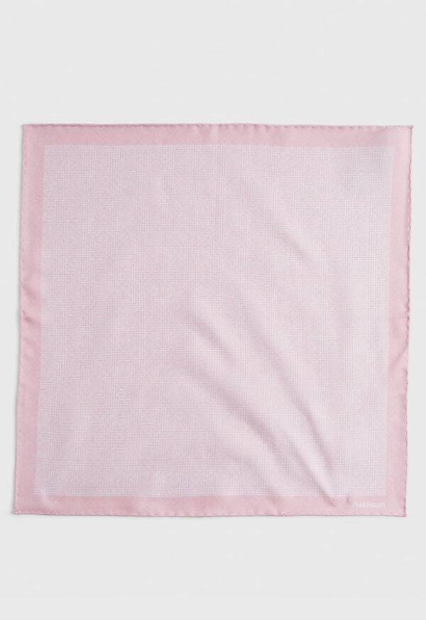 Paul Stuart Reversible Silk Plaid Pocket Square, image 2