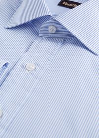 Paul Stuart Light Blue Fine Stripe Dress Shirt, thumbnail 3
