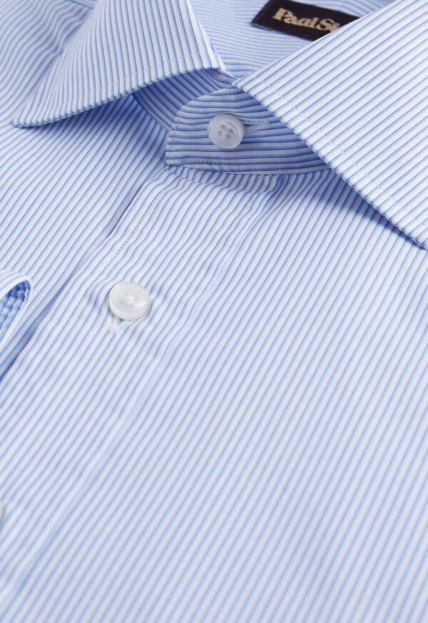 Paul Stuart Light Blue Fine Stripe Dress Shirt, image 3