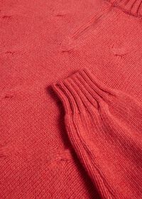 Paul Stuart Cable Cashmere Quarter Zip Sweater, thumbnail 2