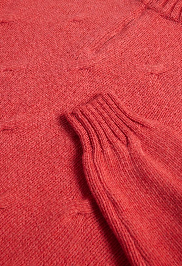 Paul Stuart Cable Cashmere Quarter Zip Sweater, image 2