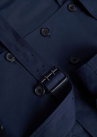 Paul Stuart Double Breasted Cotton Trench Coat, thumbnail 7