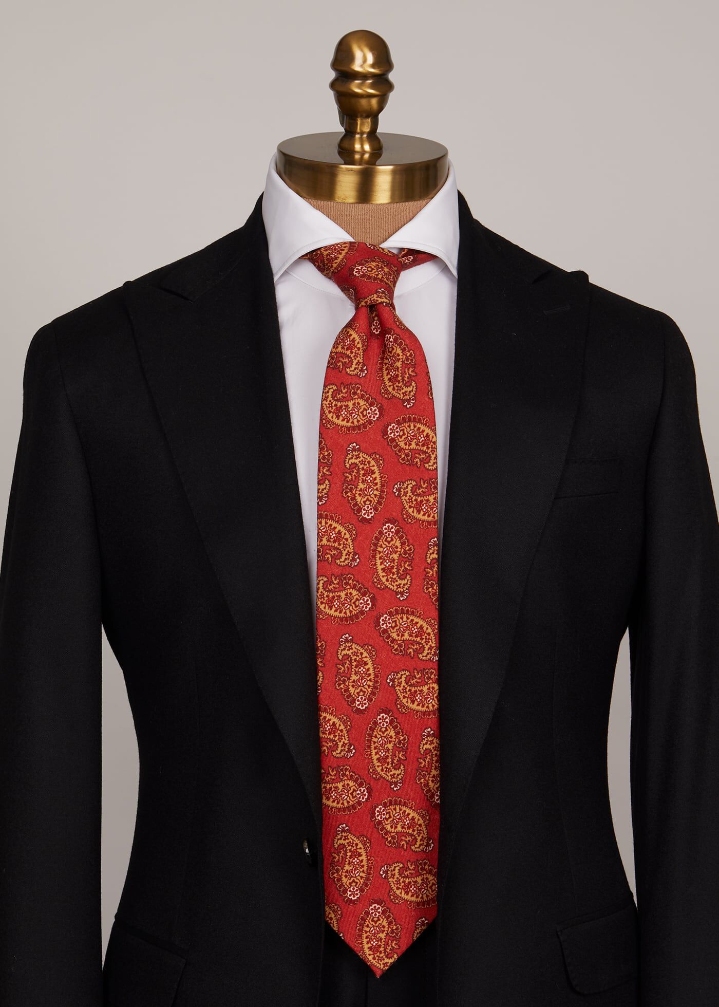 Coral Paisley Tie
