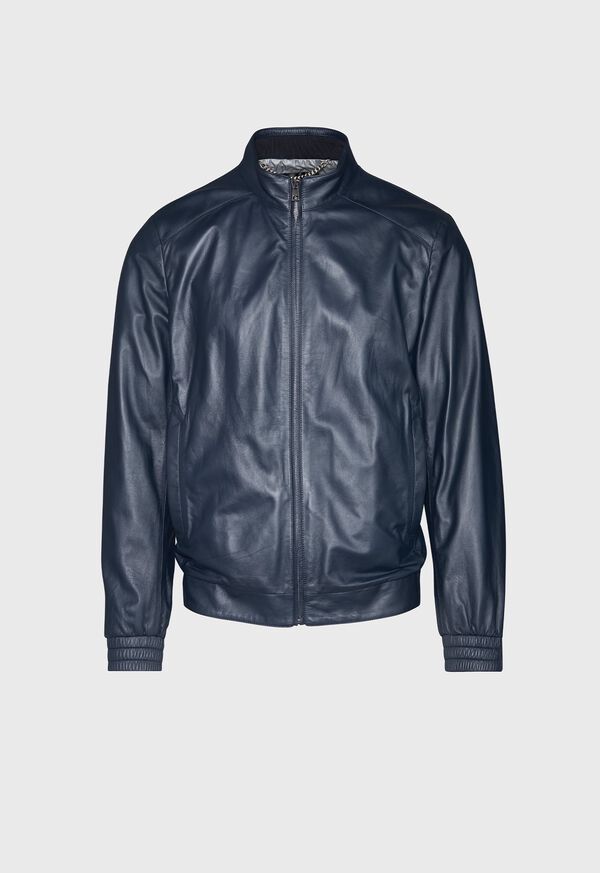 Paul Stuart Leather Blousson Jacket, image 1
