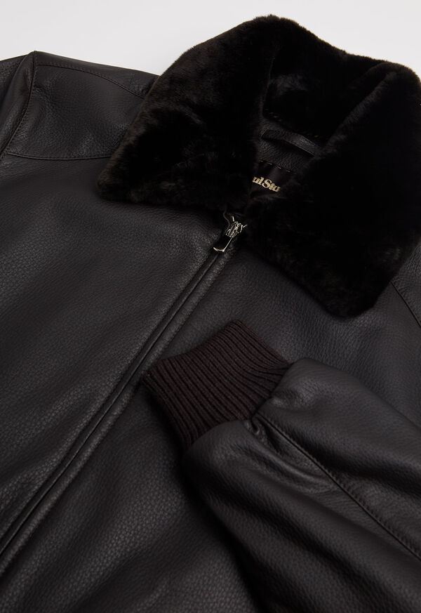 Paul Stuart Deerskin Bomber Jacket, image 3
