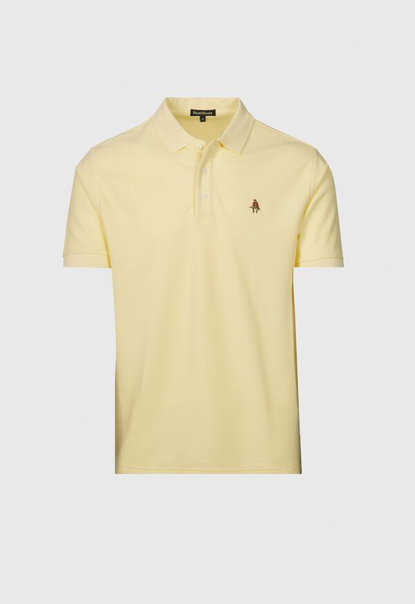 Polo Ralph Lauren Brasil Custom Fit Cotton Piqué Polo in Yellow