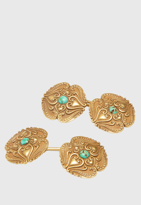 Paul Stuart 14K Gold Vintage Cufflinks Circa 1920, image 1