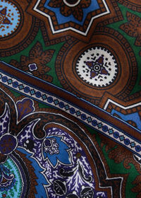 Paul Stuart Wool & Silk Medallion Print Scarf, thumbnail 3