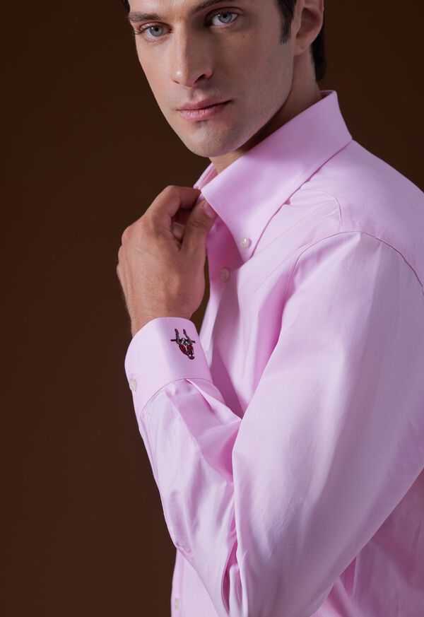 Paul Stuart Cotton Oxford Logo Sport Shirt, image 2