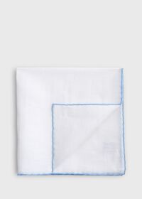 Paul Stuart Handkerchief with Contrast Border, thumbnail 1