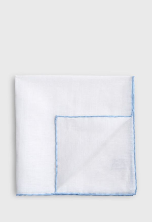 Paul Stuart Handkerchief with Contrast Border, image 1