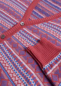 Paul Stuart Linen & Cotton Fair Isle Cardigan, thumbnail 3