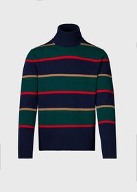 Paul Stuart Wool Regimental Stripe Turtleneck, thumbnail 1
