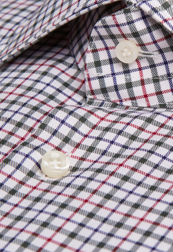 Paul Stuart Spread Collar Tattersall Shirt, image 2