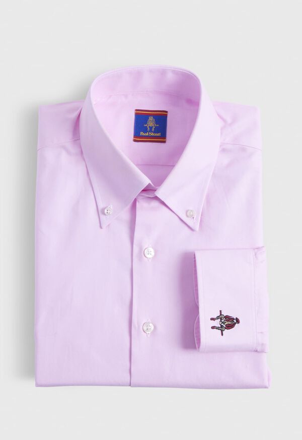 Paul Stuart Cotton Oxford Logo Sport Shirt, image 1