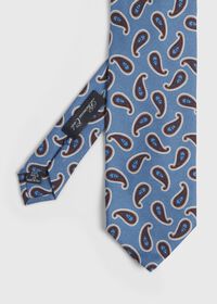 Paul Stuart Wool Tossed Paisley Tie, thumbnail 1