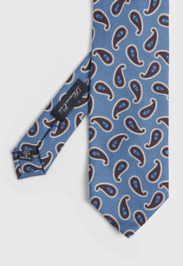 Paul Stuart Wool Tossed Paisley Tie, image 1