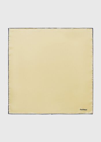 Paul Stuart Hand Screen Printed Silk Pocket Square