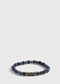 Paul Stuart Blue Sodalite Beads with Black Rhodium Plated Sterling Silver, thumbnail 1