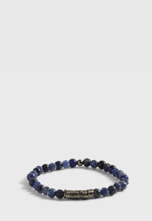 Paul Stuart Blue Sodalite Beads with Black Rhodium Plated Sterling Silver, image 1