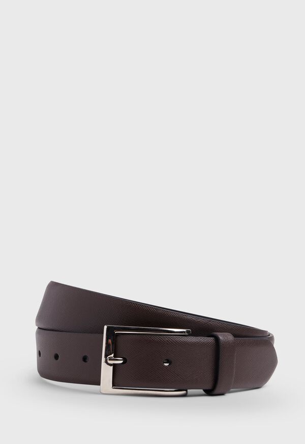 Paul Stuart 35MM Saffiano Leather Dress Belt, image 1