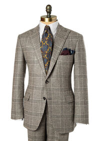 Paul Stuart Paul Fit Wool and Cashmere Plaid Suit, thumbnail 1