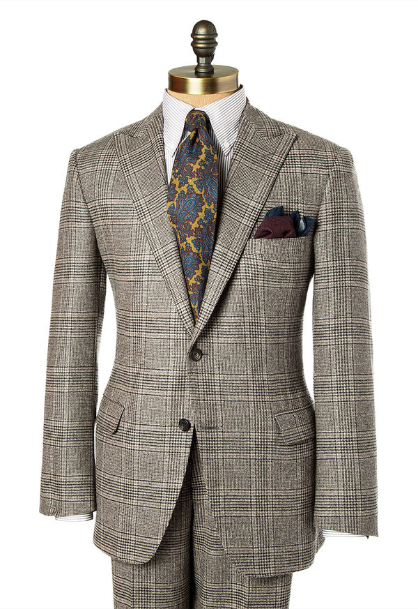 Paul Stuart Paul Fit Wool and Cashmere Plaid Suit, image 1