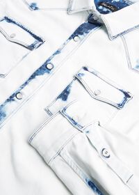 Paul Stuart Overdyed White Western Denim Shirt, thumbnail 2