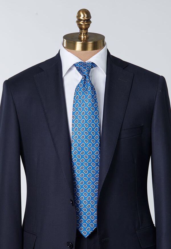 Paul Stuart Printed Silk Jacquard Small Pine Tie, image 2