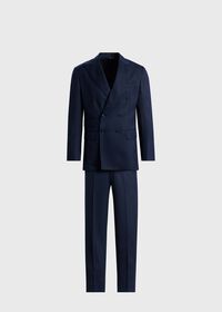 Paul Stuart Wool Twill Double Breasted Suit, thumbnail 1