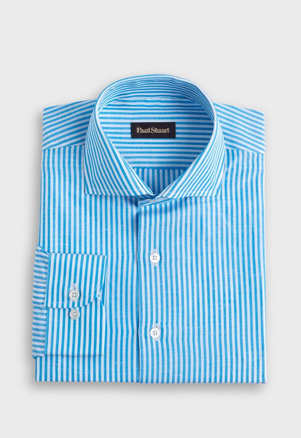 Paul Stuart Bengal Stripe Cotton & Linen Sport Shirt, image 1