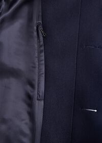 Paul Stuart Navy Wool Mid-Length Coat, thumbnail 3